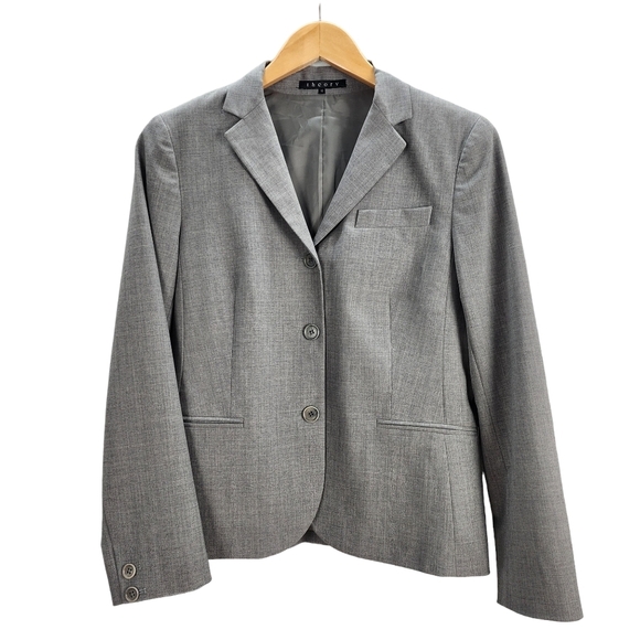 Theory Wool Blazer Gray 10